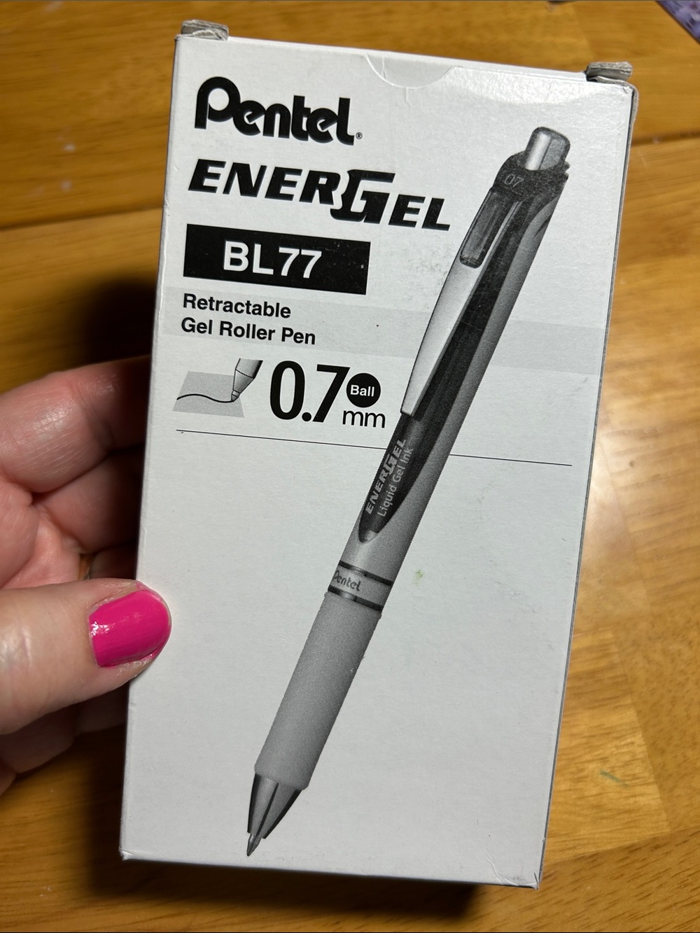 New Pentel EnerGel BL77 Retractable Gel Roller Pen Violet Purple gel ink 1 dozen